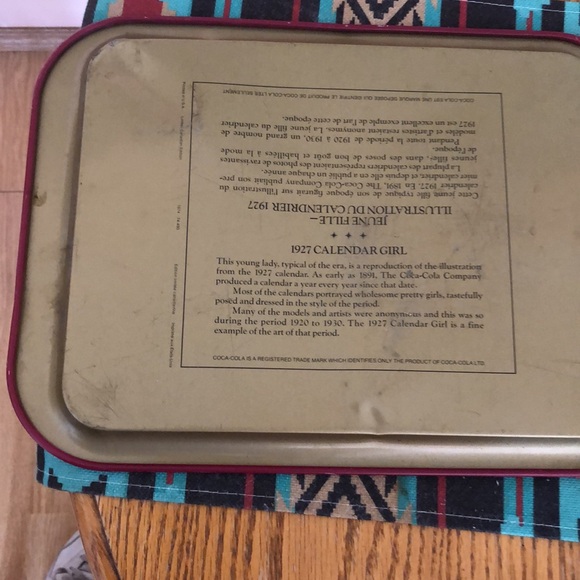 1927 Coca Cola Calander tray - Picture 2 of 3